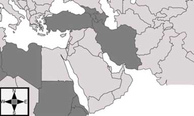 Map of the Middle East - Gog & Magog War