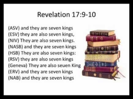 Mystery Babylon - Revelation 17:9-10 Bible translations compared